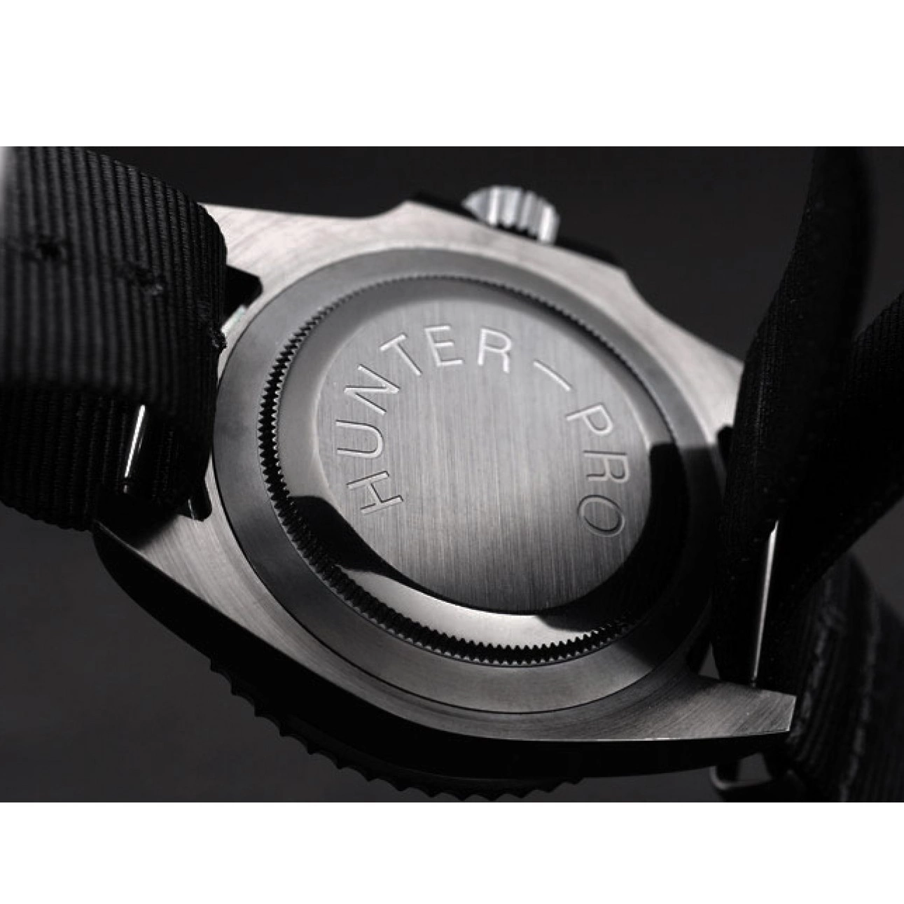 Good copy rolex watches Pro-Hunter Swiss Dial Black Rolex Submariner Black Strap Fabric 0701